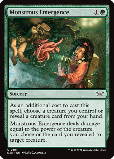 Monstrous Emergence [Duskmourn: House of Horror] [Foil]