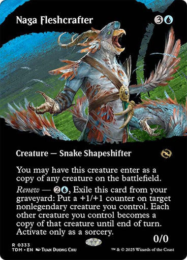 Naga Fleshcrafter (Borderless) [Tarkir: Dragonstorm] [Foil]