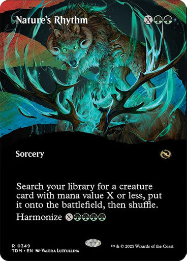 Nature's Rhythm (Borderless) [Tarkir: Dragonstorm] [Foil]