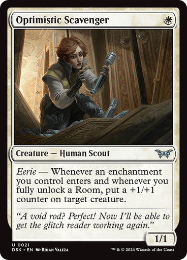 Optimistic Scavenger (0021) [Duskmourn: House of Horror] [Foil]