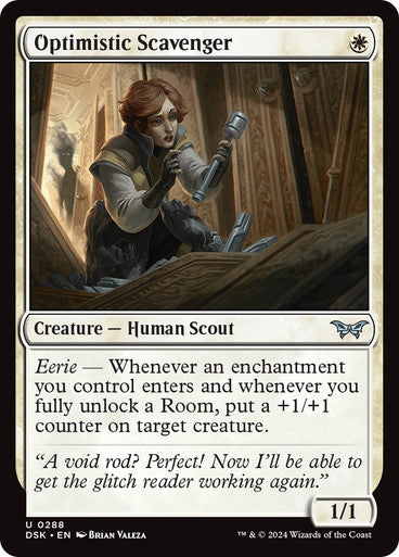 Optimistic Scavenger (0288) [Duskmourn: House of Horror] [Foil]