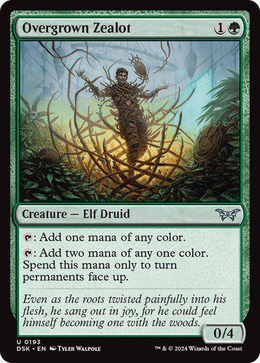 Overgrown Zealot [Duskmourn: House of Horror] [Foil]