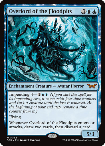 Overlord of the Floodpits [Duskmourn: House of Horror] [Foil]