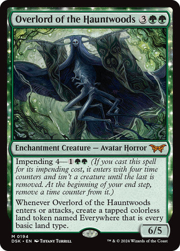 Overlord of the Hauntwoods [Duskmourn: House of Horror] [Foil]