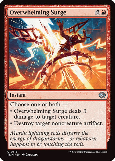 Overwhelming Surge [Tarkir: Dragonstorm] [Foil]