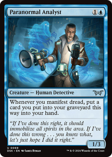 Paranormal Analyst [Duskmourn: House of Horror] [Foil]