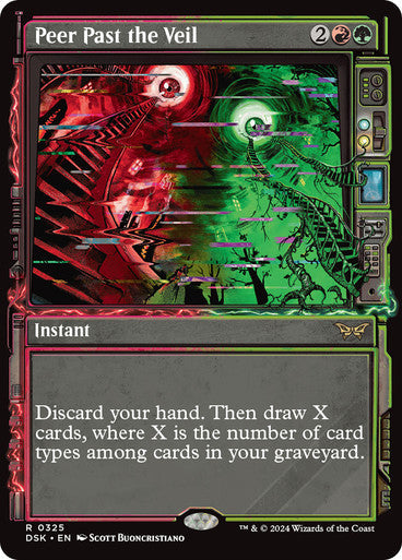 Peer Past the Veil (Showcase) [Duskmourn: House of Horror] [Foil]