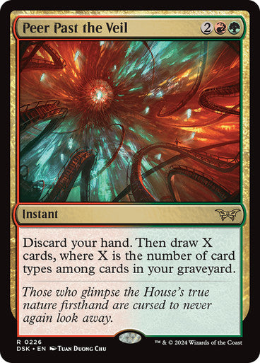 Peer Past the Veil [Duskmourn: House of Horror] [Foil]