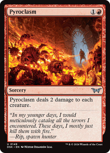 Pyroclasm [Duskmourn: House of Horror] [Foil]