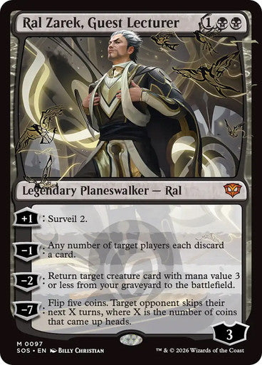 Ral Zarek, Guest Lecturer [Secrets of Strixhaven] [Foil]