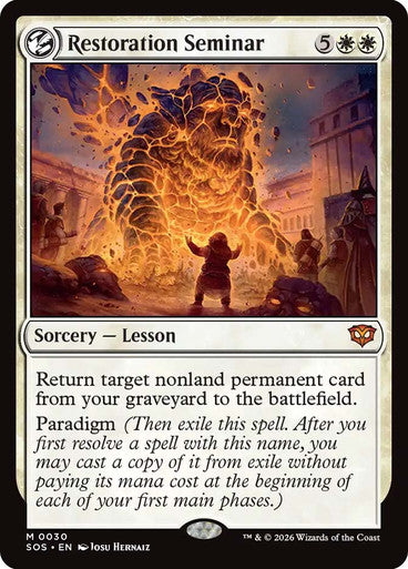 Restoration Seminar [Secrets of Strixhaven] [Foil]