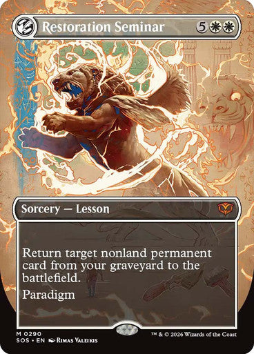 Restoration Seminar (Borderless) [Secrets of Strixhaven] [Foil]