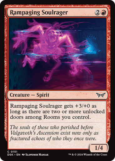 Rampaging Soulrager [Duskmourn: House of Horror] [Foil]