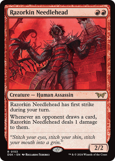 Razorkin Needlehead [Duskmourn: House of Horror] [Foil]