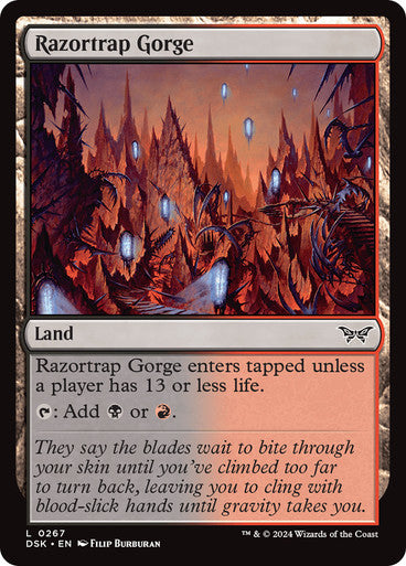 Razortrap Gorge [Duskmourn: House of Horror] [Foil]