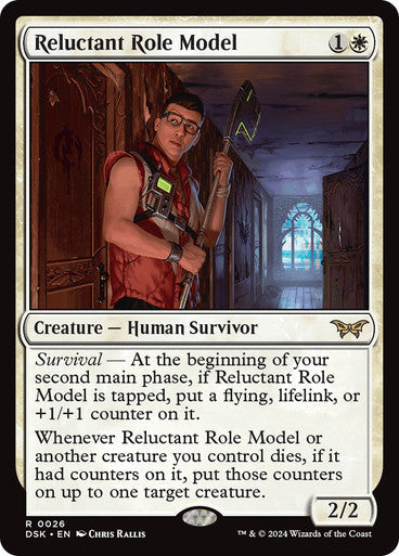 Reluctant Role Model (0026) [Duskmourn: House of Horror] [Foil]