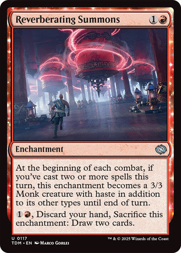 Reverberating Summons [Tarkir: Dragonstorm] [Foil]
