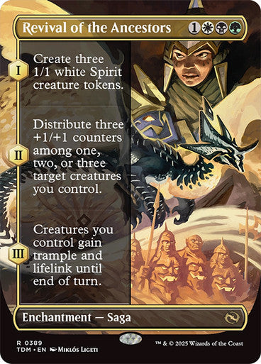 Revival of the Ancestors (Borderless) [Tarkir: Dragonstorm] [Foil]