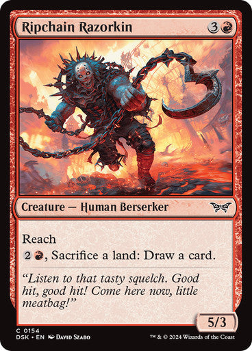 Ripchain Razorkin [Duskmourn: House of Horror] [Foil]