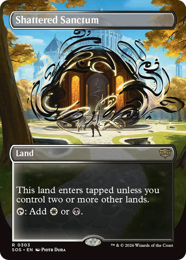 Shattered Sanctum (Borderless) [Secrets of Strixhaven] [Foil]