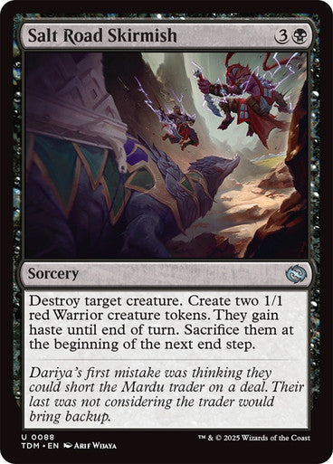 Salt Road Skirmish [Tarkir: Dragonstorm] [Foil]