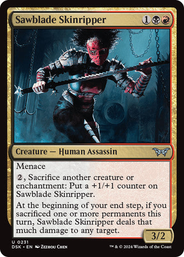 Sawblade Skinripper [Duskmourn: House of Horror] [Foil]