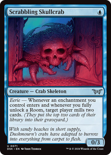 Scrabbling Skullcrab [Duskmourn: House of Horror] [Foil]