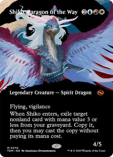 Shiko, Paragon of the Way (Borderless) [Tarkir: Dragonstorm]