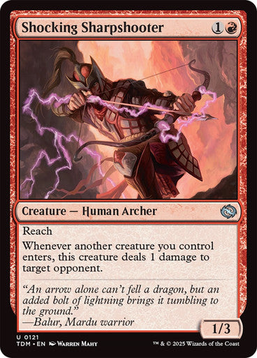 Shocking Sharpshooter [Tarkir: Dragonstorm] [Foil]