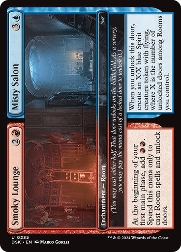 Smoky Lounge // Misty Salon [Duskmourn: House of Horror] [Foil]