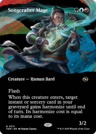 Songcrafter Mage (Borderless) [Tarkir: Dragonstorm] [Foil]