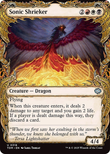 Sonic Shrieker (Showcase) [Tarkir: Dragonstorm] [Foil]