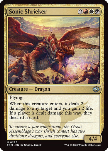 Sonic Shrieker [Tarkir: Dragonstorm] [Foil]