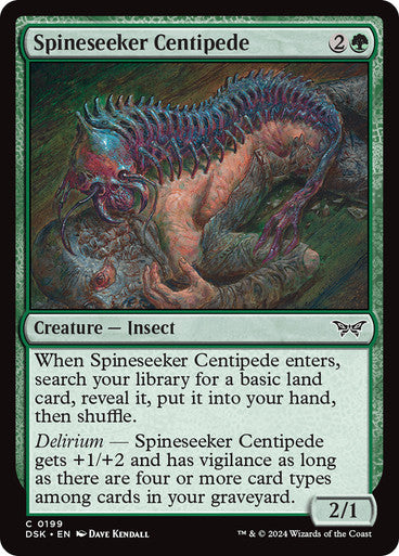 Spineseeker Centipede [Duskmourn: House of Horror] [Foil]