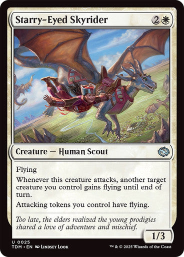 Starry-Eyed Skyrider [Tarkir: Dragonstorm] [Foil]