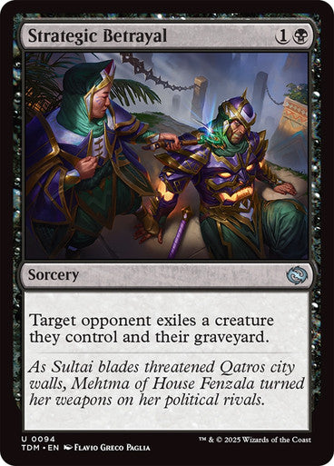 Strategic Betrayal [Tarkir: Dragonstorm] [Foil]