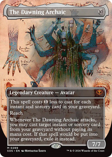 The Dawning Archaic (Borderless) [Secrets of Strixhaven]