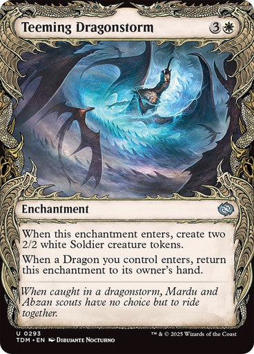 Teeming Dragonstorm (Showcase) [Tarkir: Dragonstorm] [Foil]