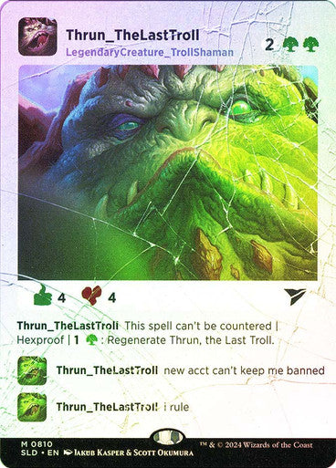 Thrun, the Last Troll (Rainbow Foil) [Secret Lair Drop Series]