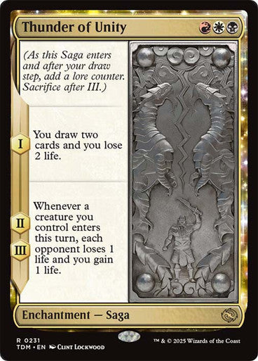 Thunder of Unity [Tarkir: Dragonstorm] [Foil]