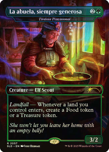 La abuela, siempre generosa - Tireless Provisioner (Rainbow Foil) [Secret Lair Drop Series]