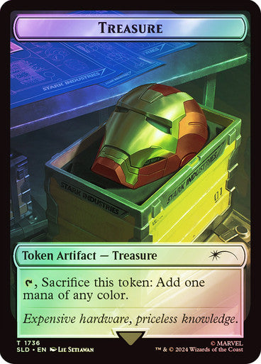 Treasure Token (1736) (Rainbow Foil) [Secret Lair Drop Series]