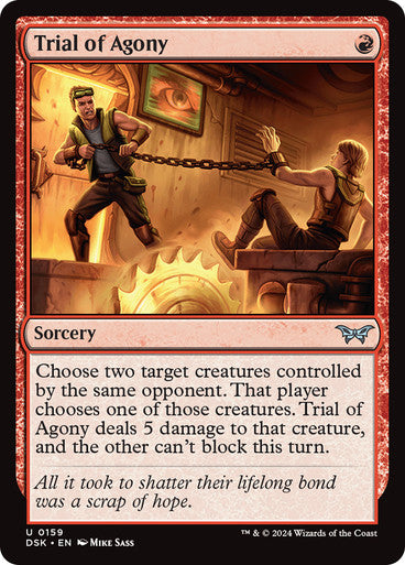 Trial of Agony [Duskmourn: House of Horror] [Foil]