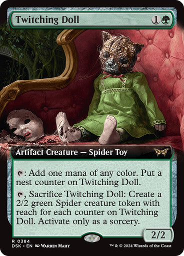 Twitching Doll (Extended Art) [Duskmourn: House of Horror] [Foil]