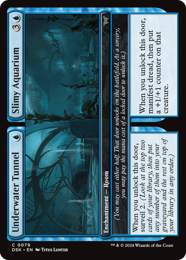 Underwater Tunnel // Slimy Aquarium [Duskmourn: House of Horror] [Foil]