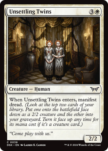 Unsettling Twins [Duskmourn: House of Horror] [Foil]