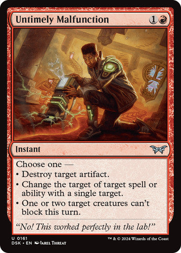 Untimely Malfunction [Duskmourn: House of Horror] [Foil]