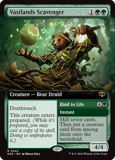 Vastlands Scavenger (Extended Art) [Secrets of Strixhaven] [Foil]