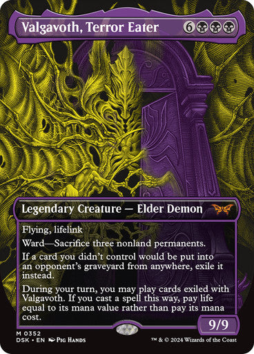 Valgavoth, Terror Eater (Showcase) [Duskmourn: House of Horror] [Foil]