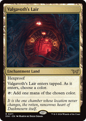Valgavoth's Lair [Duskmourn: House of Horror] [Foil]